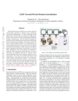 A2XP: Towards Private Domain Generalization