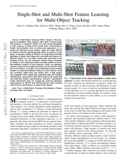 Single-Shot and Multi-Shot Feature Learning for Multi-Object Tracking