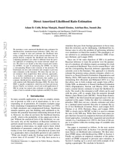 Direct Amortized Likelihood Ratio Estimation