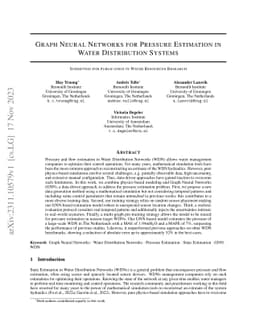 Graph Neural Networks for Pressure Estimation in Water Distribution
  Systems