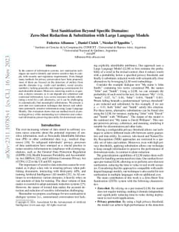 Text Sanitization Beyond Specific Domains: Zero-Shot Redaction &
  Substitution with Large Language Models