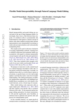 Flexible Model Interpretability through Natural Language Model Editing