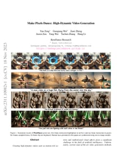 Make Pixels Dance: High-Dynamic Video Generation