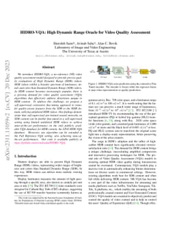 HIDRO-VQA: High Dynamic Range Oracle for Video Quality Assessment