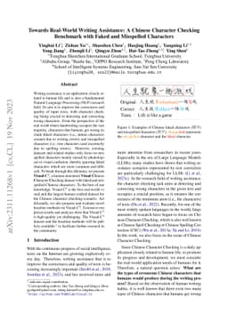 Towards Real-World Writing Assistance: A Chinese Character Checking
  Benchmark with Faked and Misspelled Characters