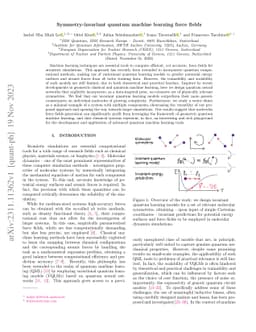 Symmetry-invariant quantum machine learning force fields