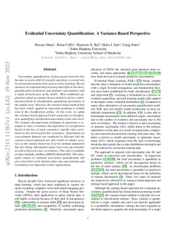 Evidential Uncertainty Quantification: A Variance-Based Perspective