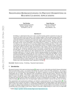 Negotiated Representations for Machine Mearning Application
