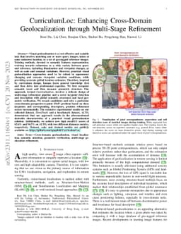 CurriculumLoc: Enhancing Cross-Domain Geolocalization through
  Multi-Stage Refinement