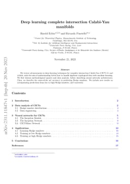 Deep learning complete intersection Calabi-Yau manifolds
