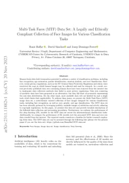 Multi-Task Faces (MTF) Data Set: A Legally and Ethically Compliant Collection of Face Images for Various Classification Tasks