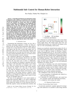 Multimodal Safe Control for Human-Robot Interaction