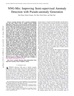 NNG-Mix: Improving Semi-supervised Anomaly Detection with Pseudo-anomaly
  Generation