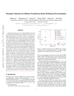 Hourglass Tokenizer for Efficient Transformer-Based 3D Human Pose
  Estimation