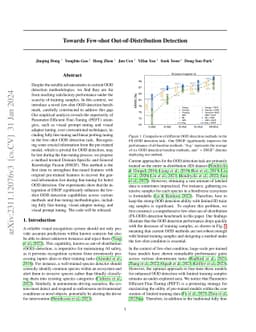 Towards Few-shot Out-of-Distribution Detection