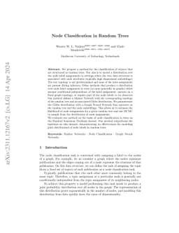 Node Classification in Random Trees