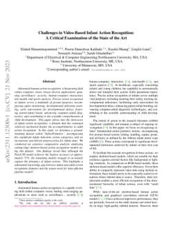 Challenges in Video-Based Infant Action Recognition: A Critical
  Examination of the State of the Art