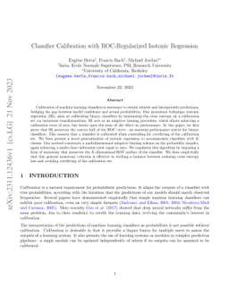 Classifier Calibration with ROC-Regularized Isotonic Regression