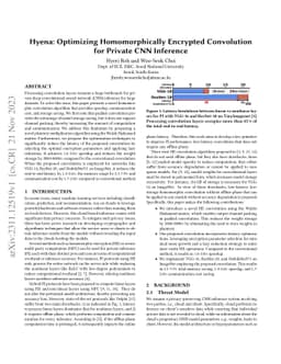 Hyena: Optimizing Homomorphically Encrypted Convolution for Private CNN Inference