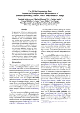 The DURel Annotation Tool: Human and Computational Measurement of
  Semantic Proximity, Sense Clusters and Semantic Change
