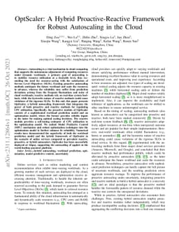 OptScaler: A Collaborative Framework for Robust Autoscaling in the Cloud