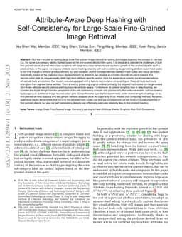 Attribute-Aware Deep Hashing with Self-Consistency for Large-Scale
  Fine-Grained Image Retrieval