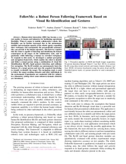FollowMe: a Robust Person Following Framework Based on Re-Identification
  and Gestures