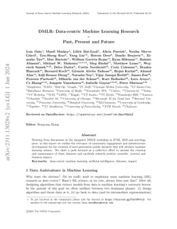 DMLR: Data-centric Machine Learning Research -- Past, Present and Future