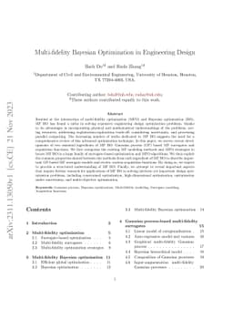 Multi-fidelity Bayesian Optimization in Engineering Design