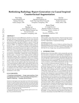 Rethinking Radiology Report Generation via Causal Reasoning and
  Counterfactual Augmentation
