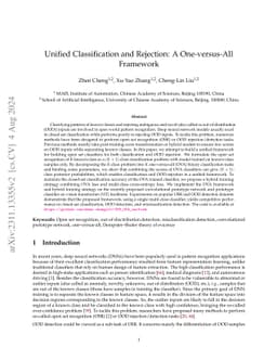 Unified Classification and Rejection: A One-versus-All Framework