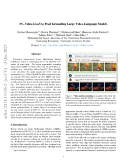 PG-Video-LLaVA: Pixel Grounding Large Video-Language Models