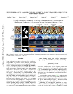 Soulstyler: Using Large Language Model to Guide Image Style Transfer for
  Target Object