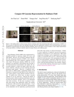 Compact 3D Gaussian Representation for Radiance Field