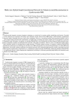 Multi-view Hybrid Graph Convolutional Network for Volume-to-mesh Reconstruction in Cardiovascular MRI