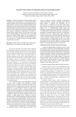 Dynamic Fault Analysis in Substations Based on Knowledge Graphs