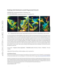 Studying Artist Sentiments around AI-generated Artwork