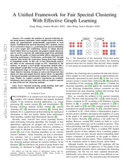 A Unified Framework for Fair Spectral Clustering With Effective Graph
  Learning