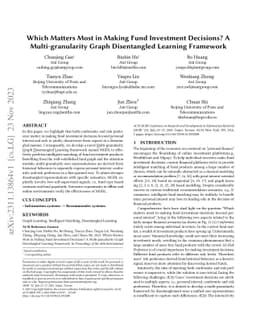 Which Matters Most in Making Fund Investment Decisions? A
  Multi-granularity Graph Disentangled Learning Framework