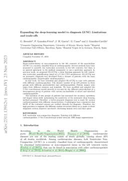Expanding the deep-learning model to diagnosis LVNC: Limitations and
  trade-offs