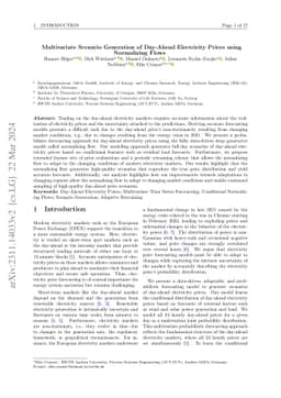 Multivariate Scenario Generation of Day-Ahead Electricity Prices using
  Normalizing Flows