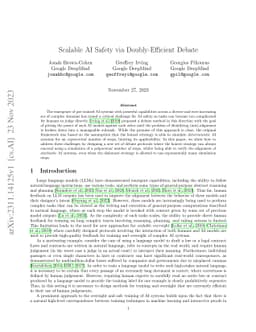 Scalable AI Safety via Doubly-Efficient Debate