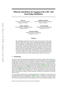 Efficient and Robust Jet Tagging at the LHC with Knowledge Distillation