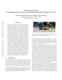 Racing With ROS 2 A Navigation System for an Autonomous Formula Student
  Race Car