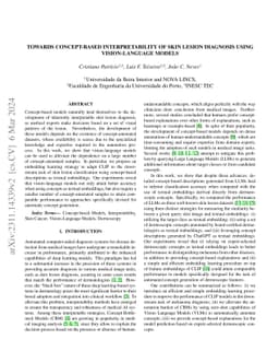 Towards Concept-based Interpretability of Skin Lesion Diagnosis using
  Vision-Language Models