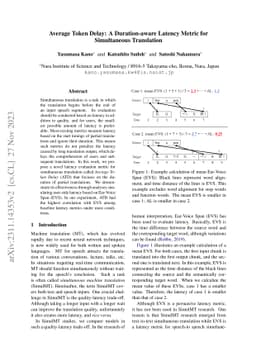 Average Token Delay: A Duration-aware Latency Metric for Simultaneous
  Translation