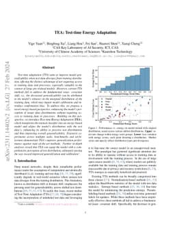 TEA: Test-time Energy Adaptation