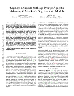 Segment (Almost) Nothing: Prompt-Agnostic Adversarial Attacks on
  Segmentation Models