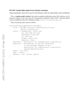 DP-NMT: Scalable Differentially-Private Machine Translation