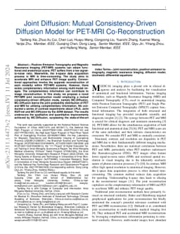 Joint Diffusion: Mutual Consistency-Driven Diffusion Model for PET-MRI
  Co-Reconstruction